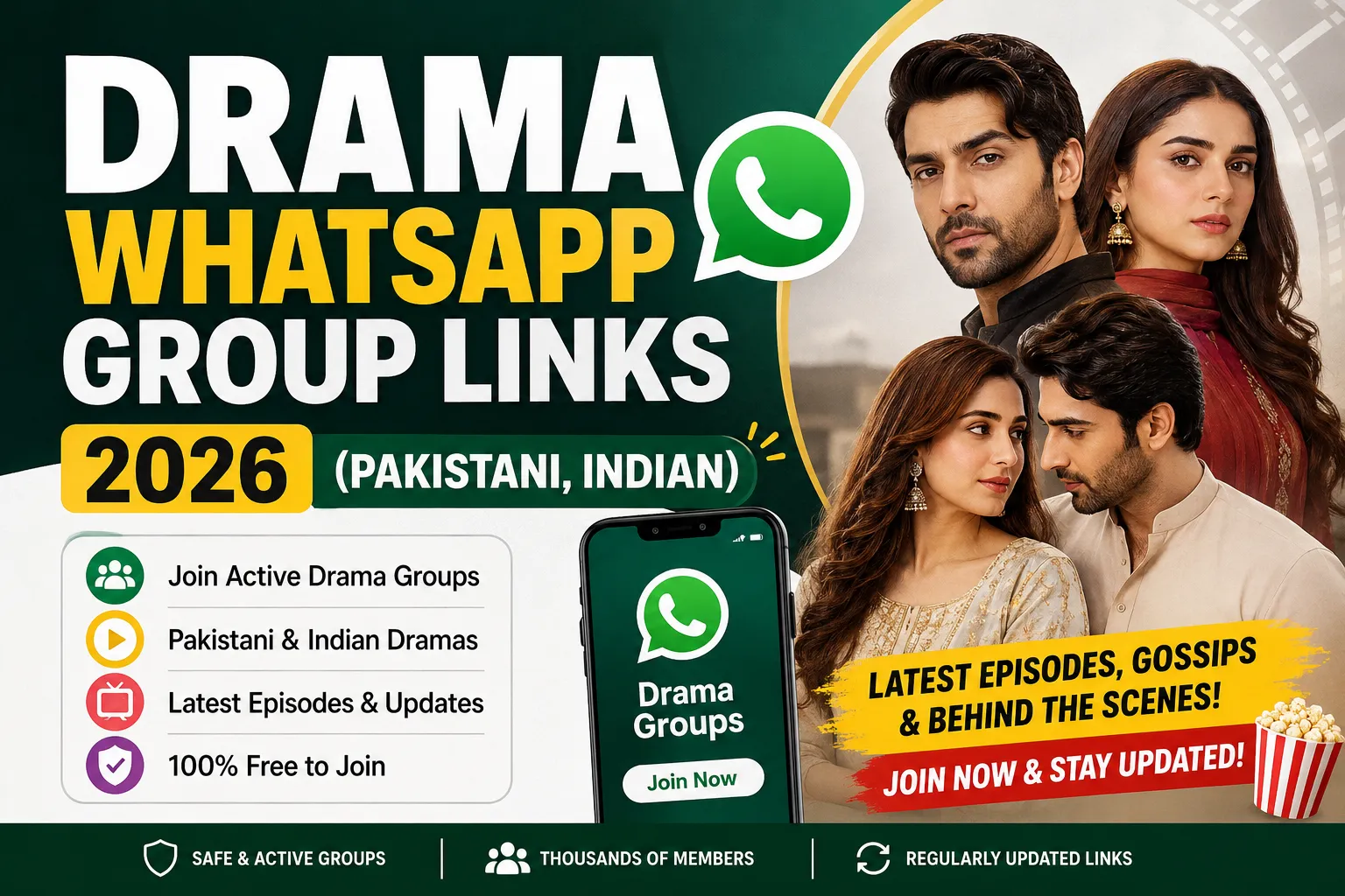 Drama WhatsApp Group Links 2026 (Pakistani, Indian, GEO, ARY & SONY)